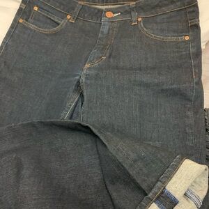 Acne Slim Straight Dark Blue Denim Jeans
